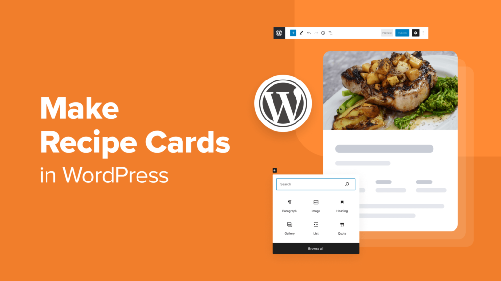 How to Make Recipe Cards in WordPress (Step by Step)